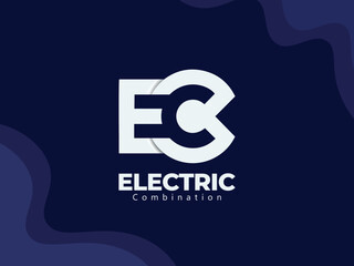 Obraz premium Company Creative Combination Modern E And C letter Logo Template Design, Premium Hi-Quality Digital Business Modern E And C letter Logo Template.
