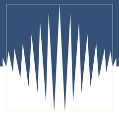 Blue and white stripes seamless zigzag pattern. Abstract background