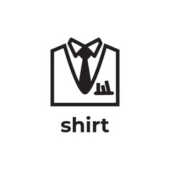 simple black shirt icon design template