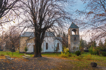 Fototapeta na wymiar Church of St. George was built in 1855. Gakh city, Azerbaijan