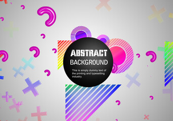 abstract background with circles.Covers with minimal design. Cool geometric backgrounds for your design. Applicable for Banners, Placards, Posters, Flyers etc. illustration