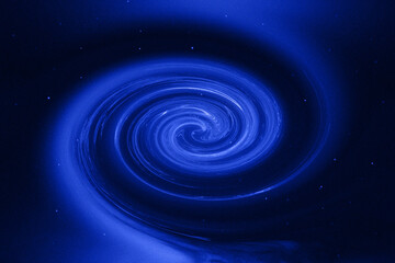 Blue whirlpool universe abstract background