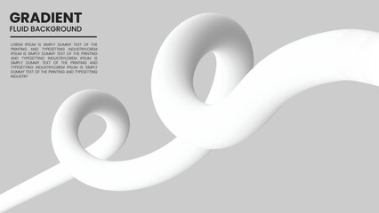 Modern wavy fluid gradient premium vector background decoration