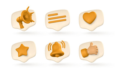 Social media and digital marketing concept. Speech bubble with social icons. Vector illustration