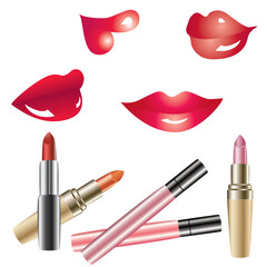 Lips and lipsticks