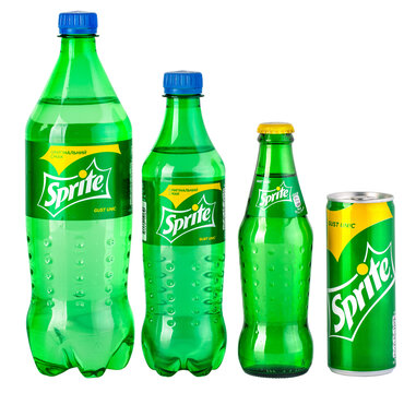 Sprite  bottle on transparent background