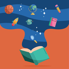 book and school supplies