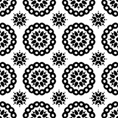 black and white seamless pattern