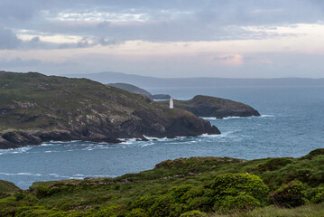 Fototapeta na wymiar Ardnakinna Lighthouse in Bere Island West Cork Ireland