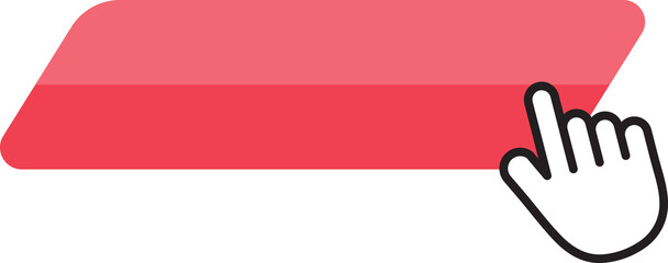 Click here button with hand pointer clicking icon.