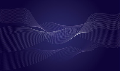 Abstract background of particle technology, blue background. Wave Pattern Technology Background.