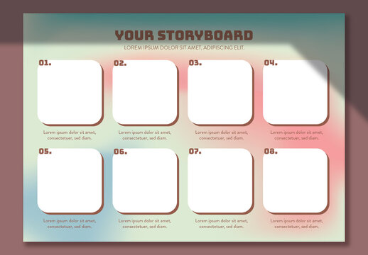 Storyboard with Gradient Background