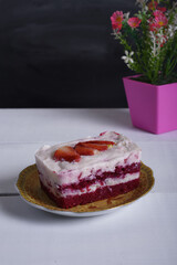 Redvelvet With Strawberry Cake Cream