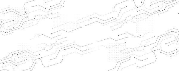 Grey white Abstract technology background, Hi tech digital connect, communication, High technology concept, Science, technology background