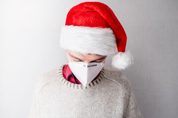 Sad Man in the Surgical Mask