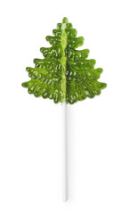 Lollipop candy in the form of a Christmas tree