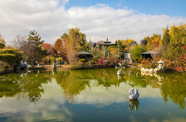 Fototapeta na wymiar Konya Kyoto Japanese garden, Konya - Turkey