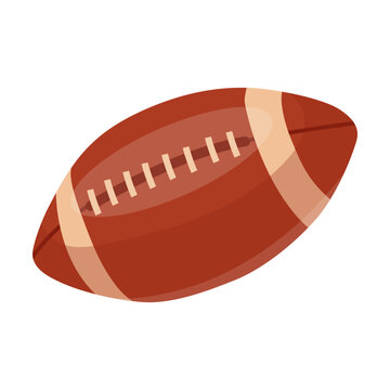 Sport Rugby ball, American football, equipment cartoon vector. Vector illustration of recreation, sport, soccer