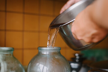 Process of preserving cherry compote. Homemade preparations