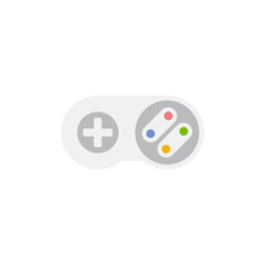 Gamepad, technology icon in color, isolated on white background 