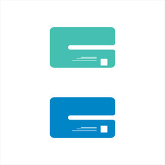 ATM card design, modern simple business card.