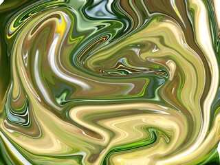 Glowing particles liquid dynamic flow. Trendy fluid cover design