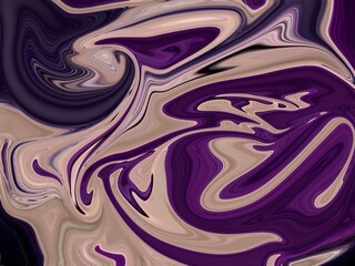 Glowing particles liquid dynamic flow. Trendy fluid cover design