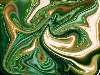 Glowing particles liquid dynamic flow. Trendy fluid cover design