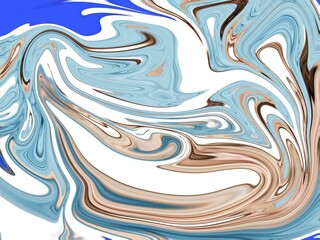 Glowing particles liquid dynamic flow. Trendy fluid cover design