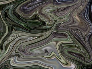 Glowing particles liquid dynamic flow. Trendy fluid cover design