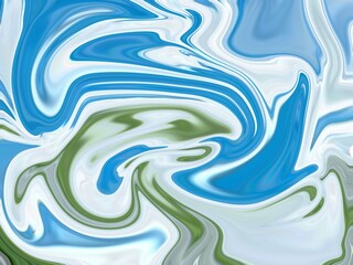 Glowing particles liquid dynamic flow. Trendy fluid cover design