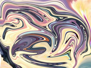 Glowing particles liquid dynamic flow. Trendy fluid cover design