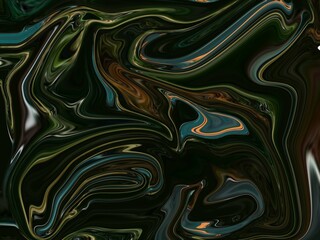 Glowing particles liquid dynamic flow. Trendy fluid cover design