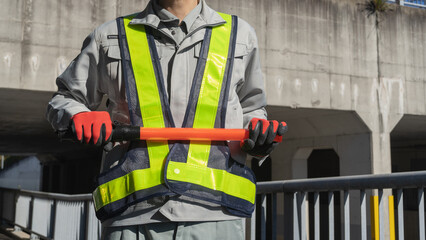 Fototapeta premium 建設業・警備員・ガードマン イメージ