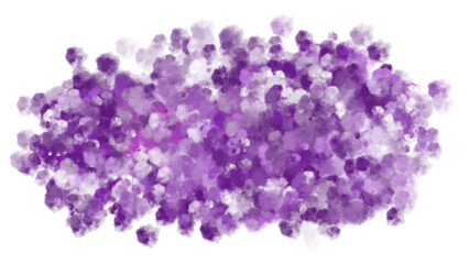 Fluffy purple watercolor backgrounds and textures with colorful abstract art creations. Smoke or cloud texture. PNG transparent available.	