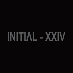 Initial word logo isolated in black background Free Vector