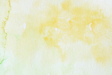 Watercolor texture pastel colors. Abstract green yellow colors Painting background. Template