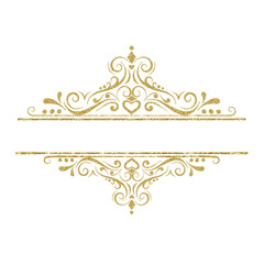vintage gold frame suitable on a dark background, for luxury brands, designs, templates, cards, invitations, etc