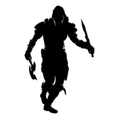 Simple character silhouette design