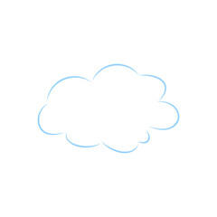 Fototapeta premium cartoon cloud, bright sky, bubble cloud, cloud template