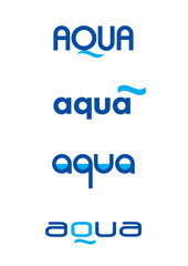 Aqua Wasser Logovorlage