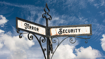 Street Sign Security versus Terror
