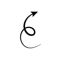 arrow circle up down black hand drawn icon illustration vector