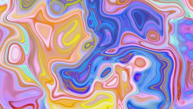 Smooth shiny wave marble liquid animation background Vd 04