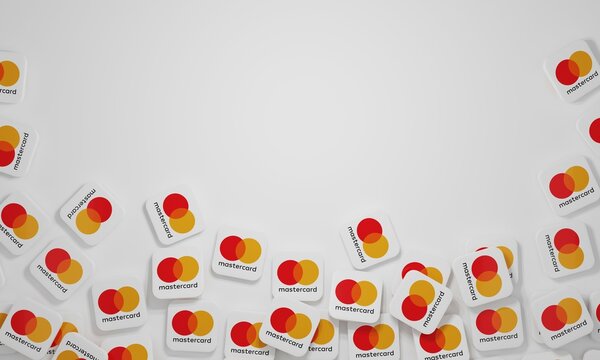 Melitopol, Ukraine - November 21, 2022: Mastercard logo icon isolated on color background. MasterCard worldwide is an American multinational financial services corporation