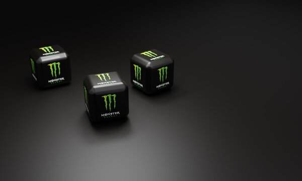 Melitopol, Ukraine - November 21, 2022: Monster Energy Drink Logo Icon Isolated On Color Background. Monster Is An American Brand Of Energy Drink. It Is Present In More Than 40 Countries