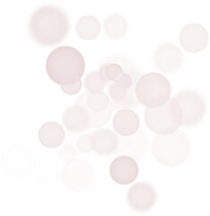 Abstract bokeh shape. Transparent bokeh lights. Decorative bokeh element.