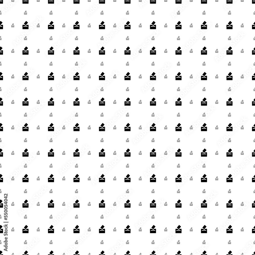 Poster square seamless background pattern from geometric shapes are different sizes and opacity. the patter