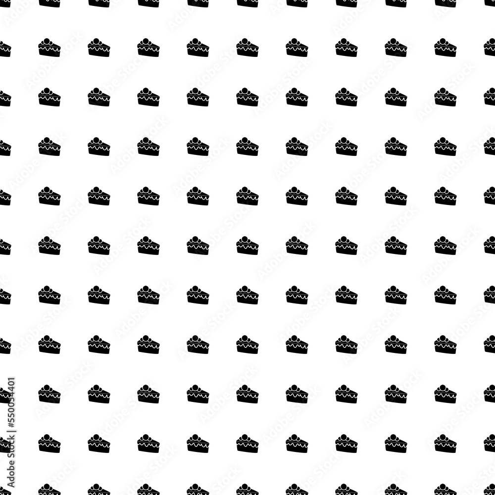 Poster square seamless background pattern from geometric shapes. the pattern is evenly filled with big blac