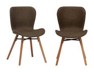 Modern chair with cut out isolated on background transparent